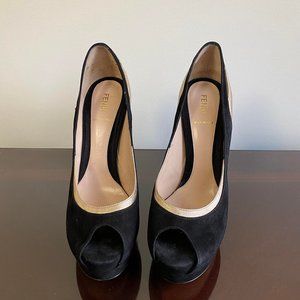 Fendi Black and Gold Heels